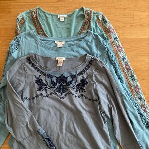 Sundance long sleeve embroidered lot